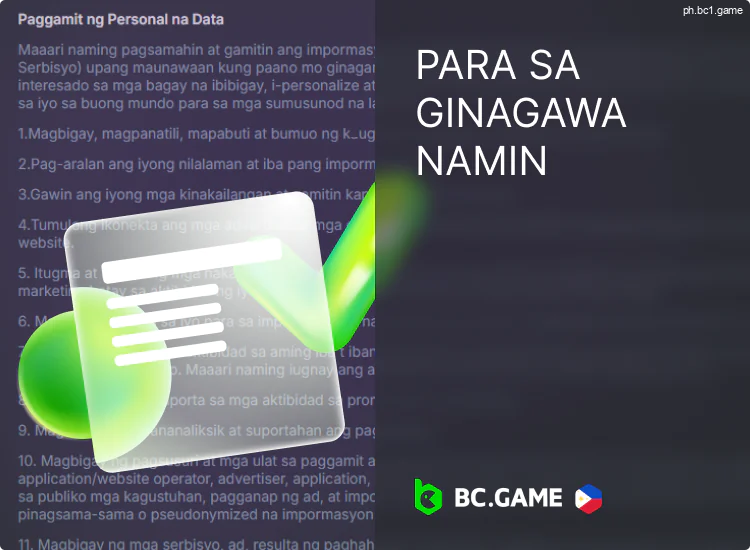 Bakit kinokolekta ng BC.Game ang data ng user?