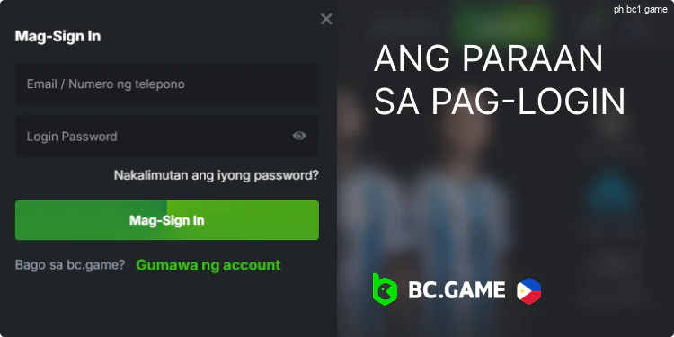 Mag-login sa BC.Game Pilipinas