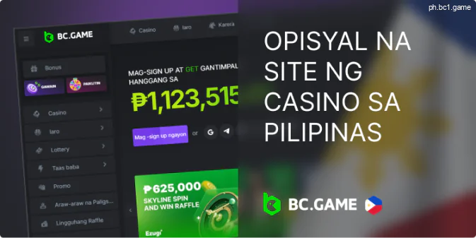 Opisyal na website ng BC.Game sa Pilipinas