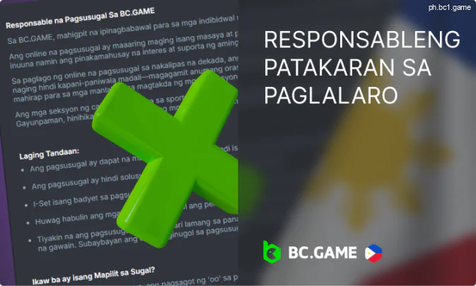 Patakaran sa Responsableng Paglalaro ng BC Game