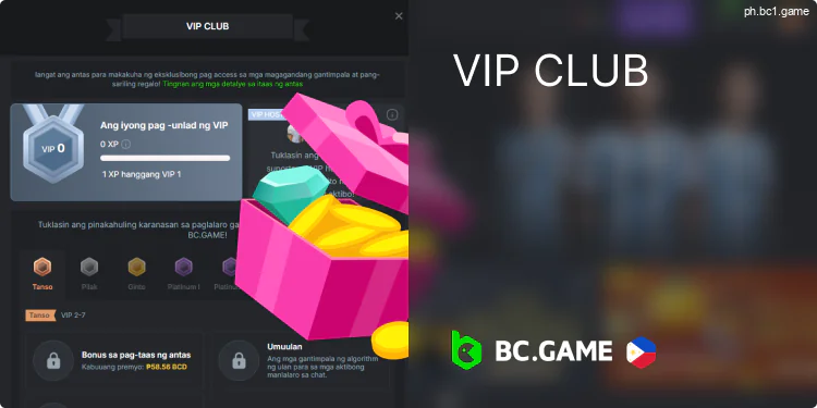 VIP club BC.Game Philippines